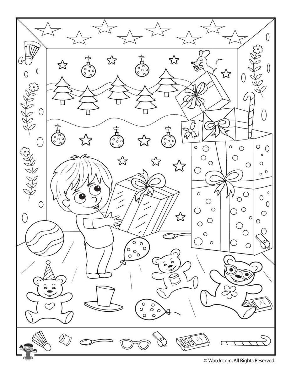 10 Intriguing Christmas Hidden Pictures Kitty Baby Love