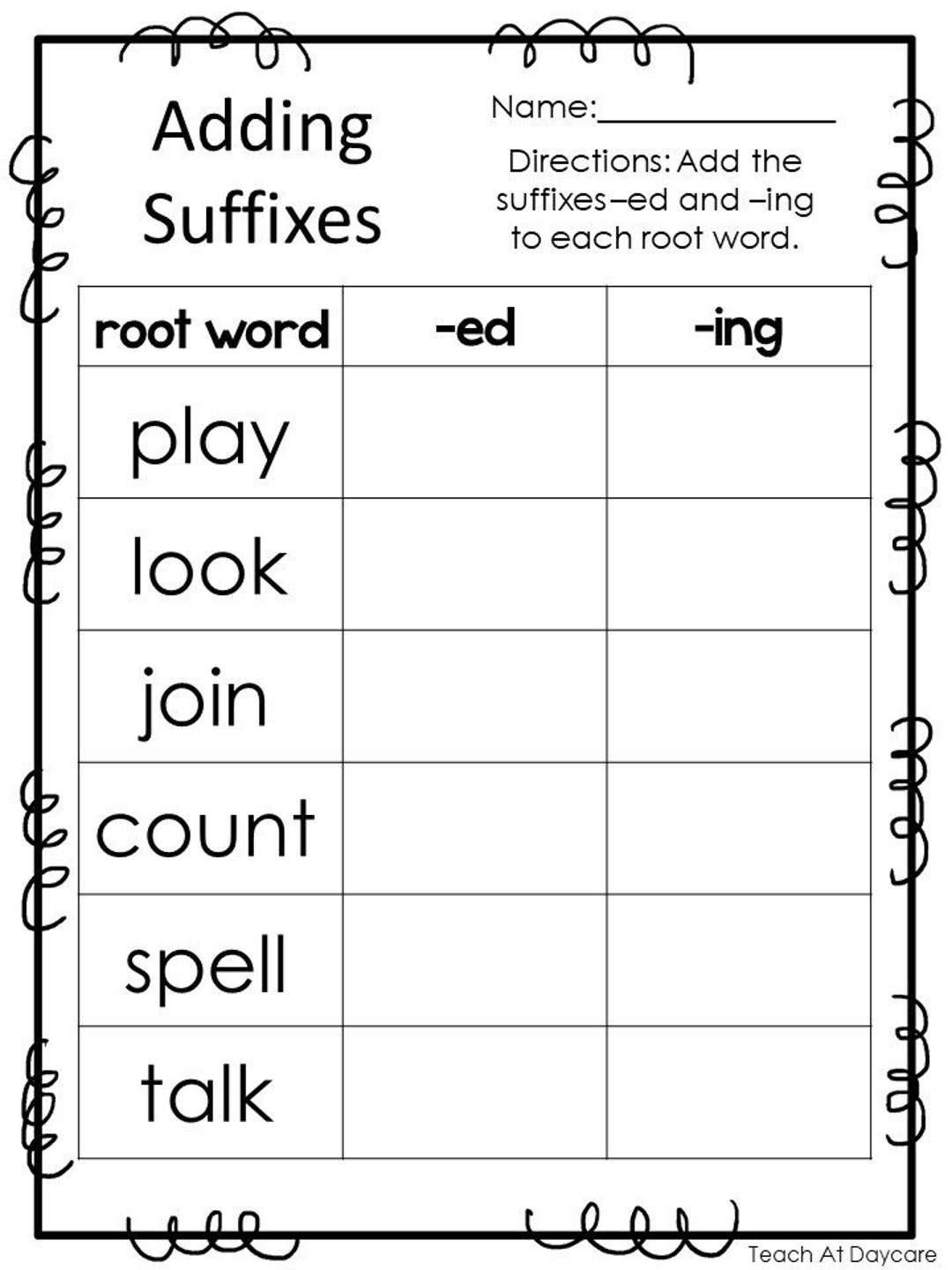 10 Printable Adding Suffixes Worksheets 1st 2nd Grade ELA Worksheets Library