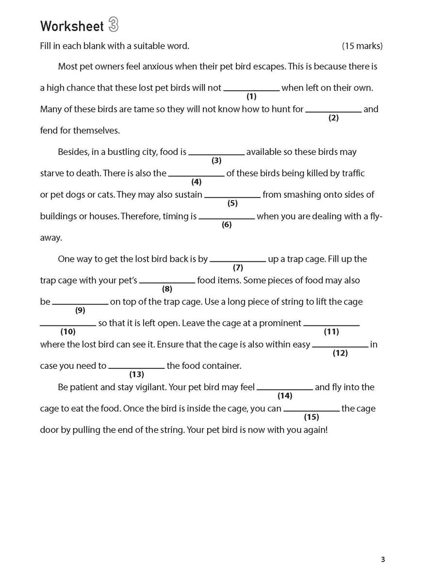 100 English Worksheets Primary 5 Comprehension Cloze CPD Singapore Education Services Pte Ltd 100 English Worksheets Primary 5 Comprehension Cloze CPD Singapore Education Services Pte Ltd