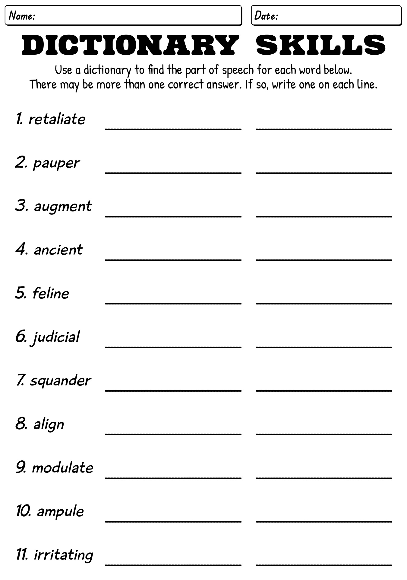 11 Dictionary Worksheets For Grade 3 Free PDF At Worksheeto Dictionary Skills Worksheets Guide Words Classful