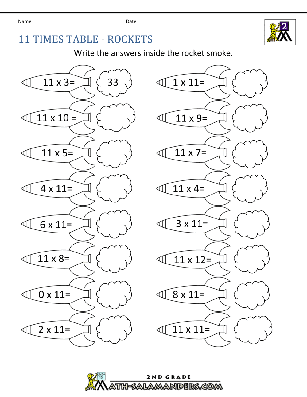 11 Times Table Times Table 2 12 Worksheets 1 2 3 4 5 6 7 8 9 10 11 12 13 14 15 16 17 18 19 And 20 FREE Printable Worksheets Worksheetfun