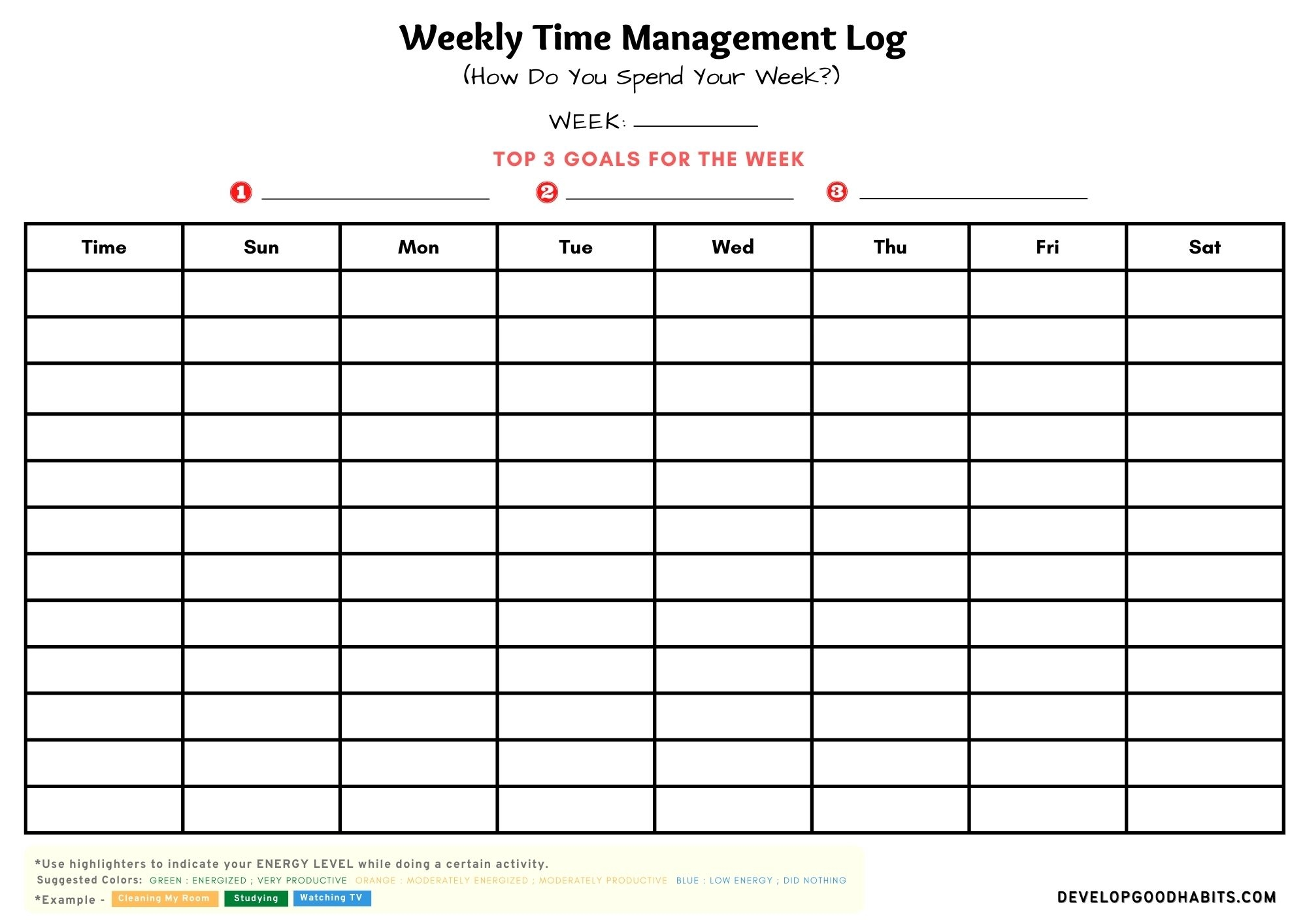 Free Time Management Templates Smartsheet