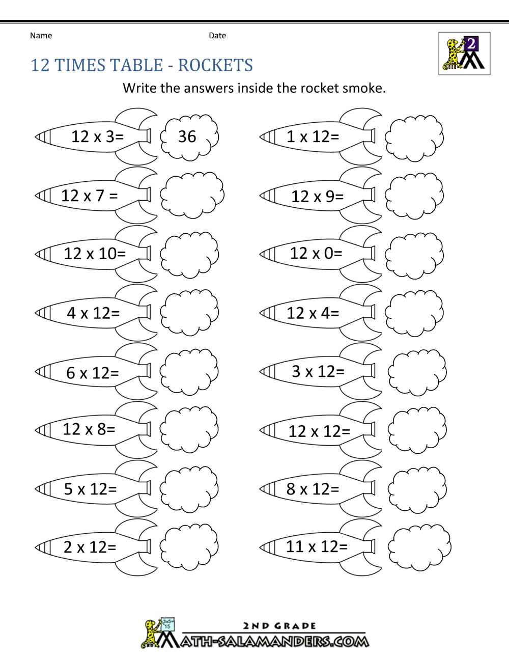 Free Multiplication Worksheet 11s 12s Worksheets4Free