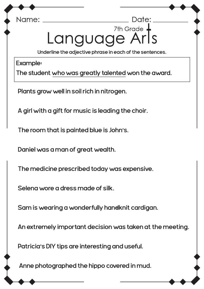 13 High School English Language Arts Worksheets Free PDF At Worksheets Library 5 Printable Reading Comprehension English Worksheets Ages 4 7 KG1 To Grade 2 Etsy Norway