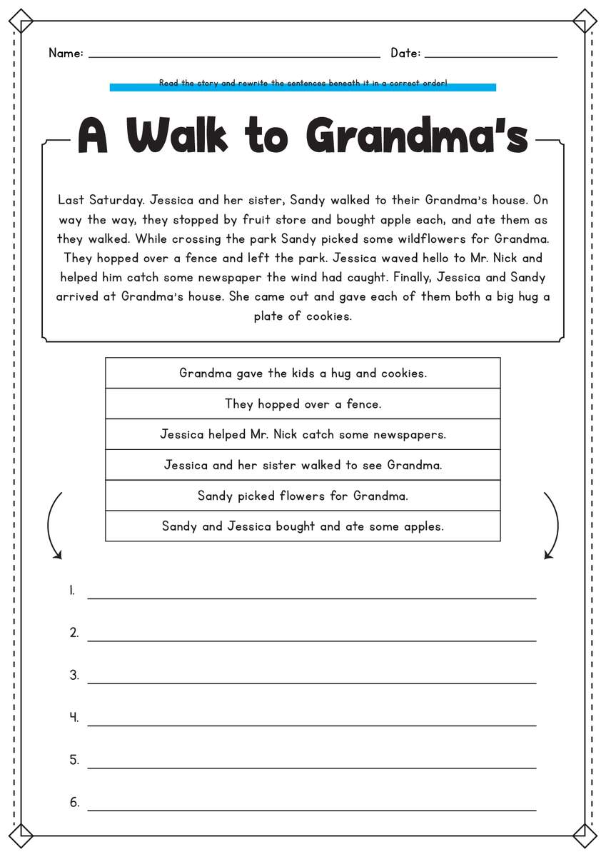 14 Story Sequencing Worksheets 3rd Grade Free PDF At Worksheeto