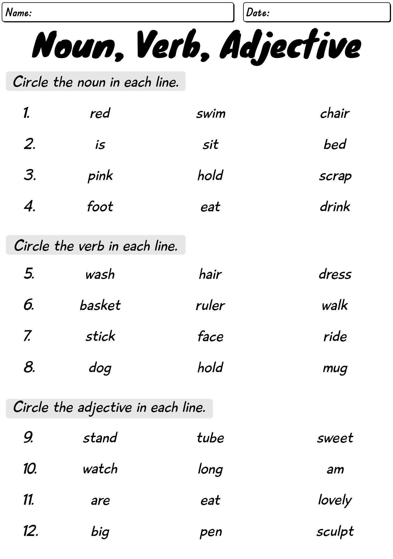 15 Nouns And Adjectives Worksheets Free PDF At Worksheeto FREE Nouns Verbs Adjectives Sort Worksheets For First Grade And Second Grade Click On The Link Below To Download The PDF File Https T Co OE1oLjt3kC Jollygrammar Nouns Verbs Adjectives Grammar Partsofspeech Grammarsafari Grammarindia