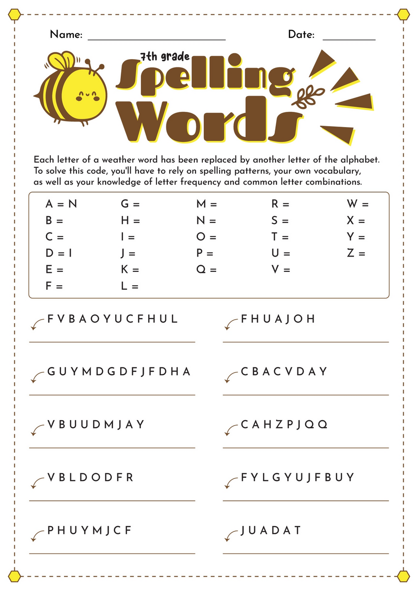 17 8th Grade Spelling Worksheets Free PDF At Worksheeto