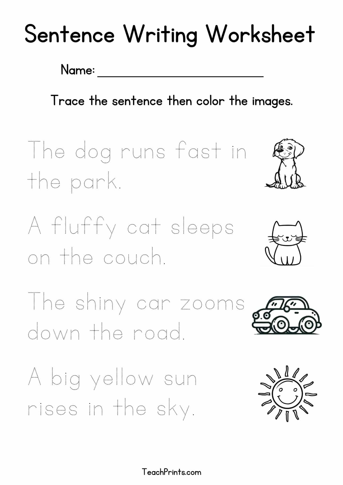 17 Sentence Practice Worksheets Free To Print Teach Prints 17 Sentence Practice Worksheets Free To Print Teach Prints
