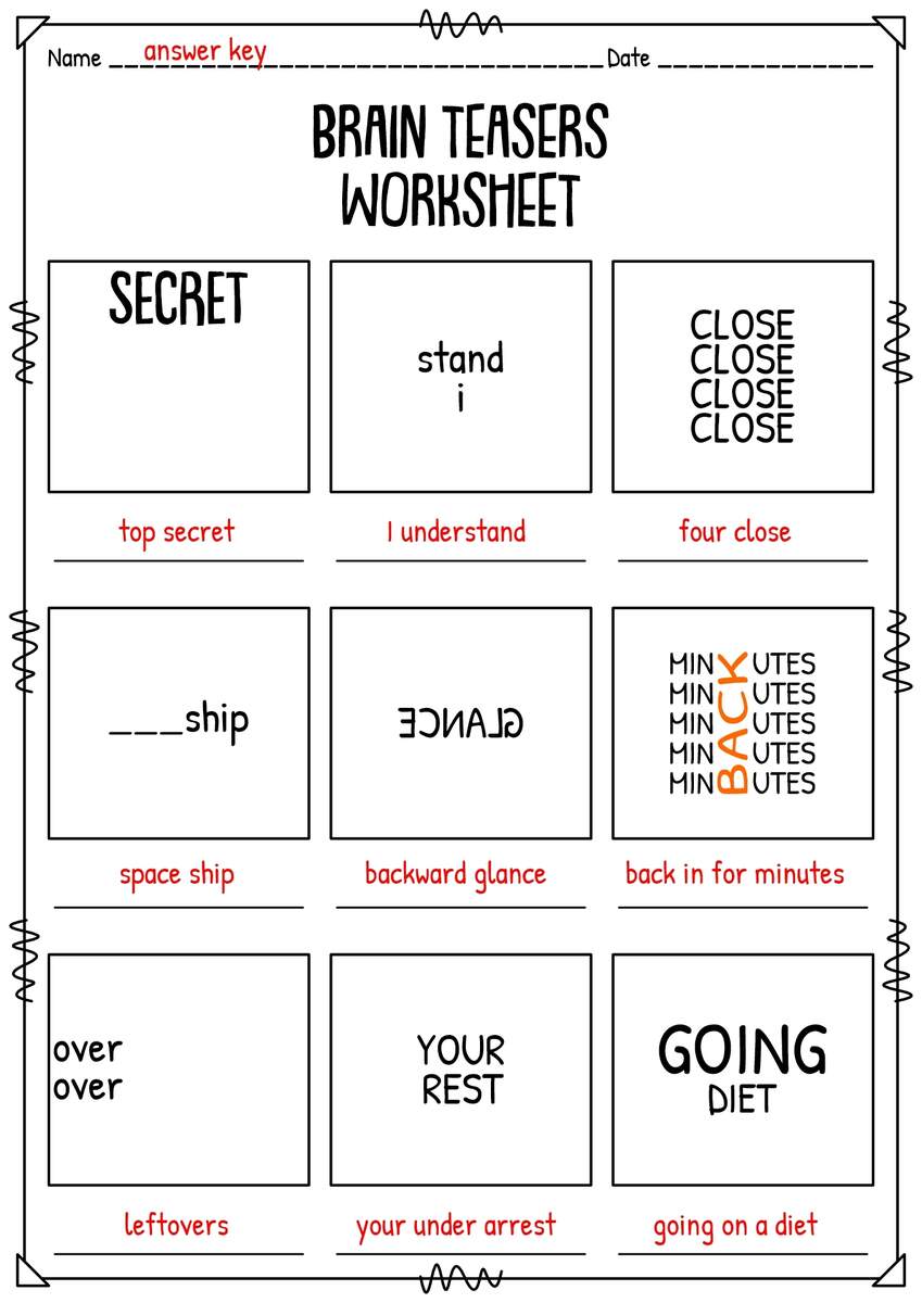 18 Brain Teasers Worksheets Free PDF At Worksheeto 18 Brain Teasers Worksheets Free PDF At Worksheeto