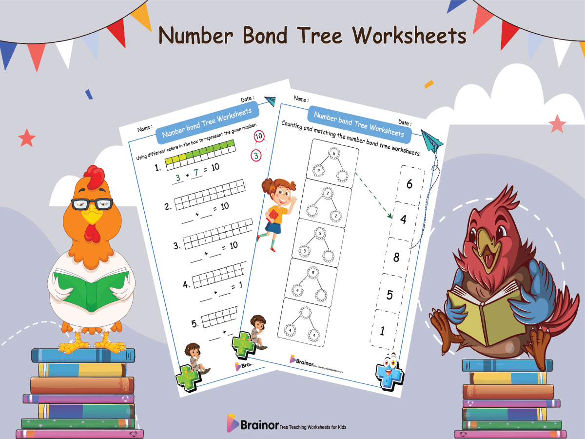 18 Interactive Number Bond Tree Worksheets Free Pages