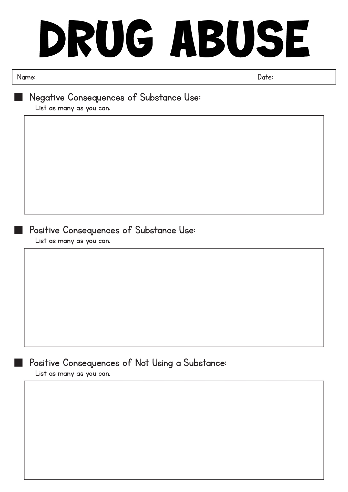 18 Substance Abuse Group Topic Worksheets Free PDF At Worksheeto 15 CBT Worksheets For Addiction Free PDF At Worksheeto