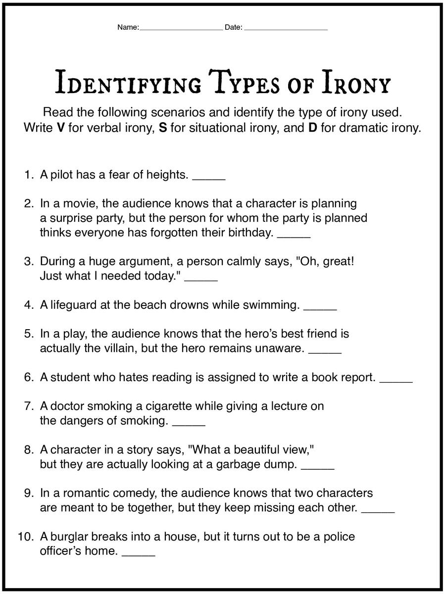 19 Free Printable Figurative Language Worksheets Free PDF At Worksheeto