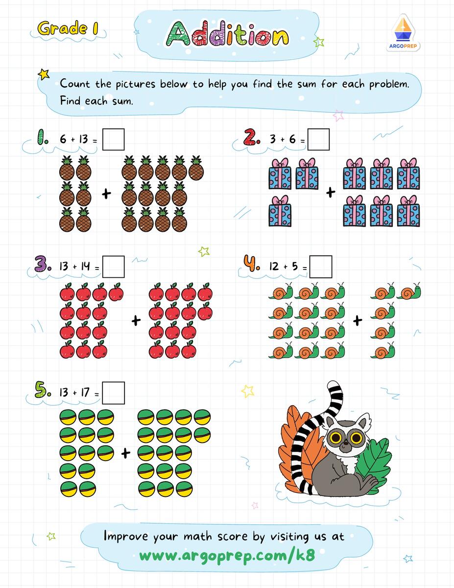 1st Grade Math Worksheets For Free ArgoPrep Addition And Subtraction Facts To 20 Worksheets Math Worksheets 1st 2nd Grade Teaching Ideas Made Easy