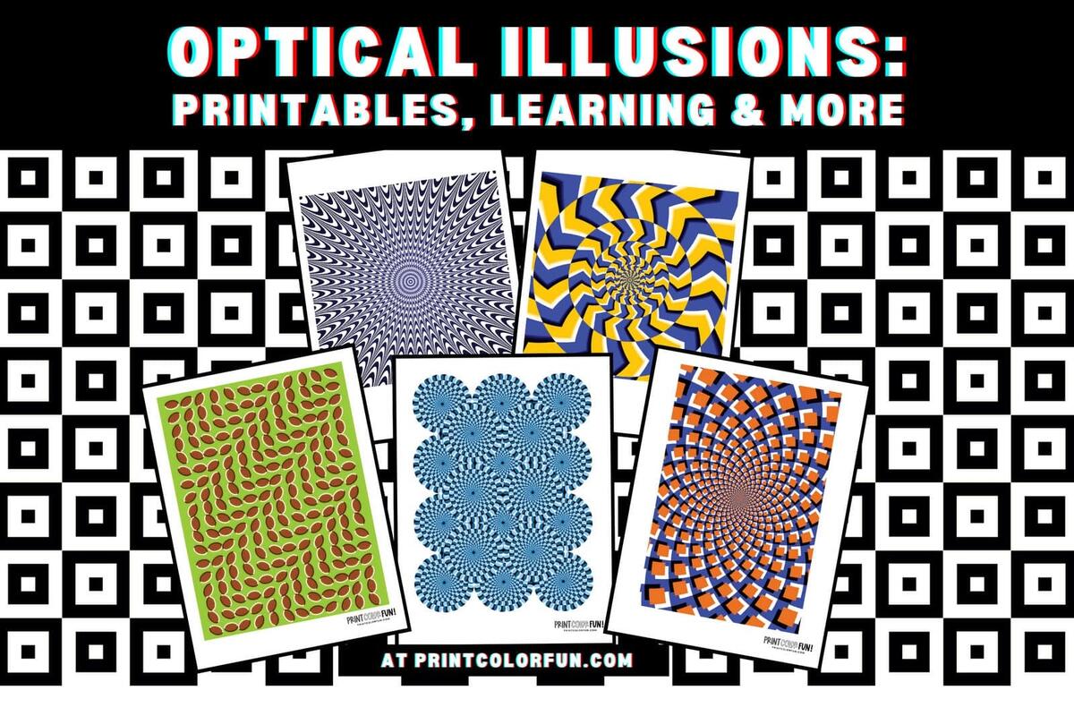 20 Amazing Optical Illusion Drawings How They Work Why They Can Make Learning Fun At PrintColorFun