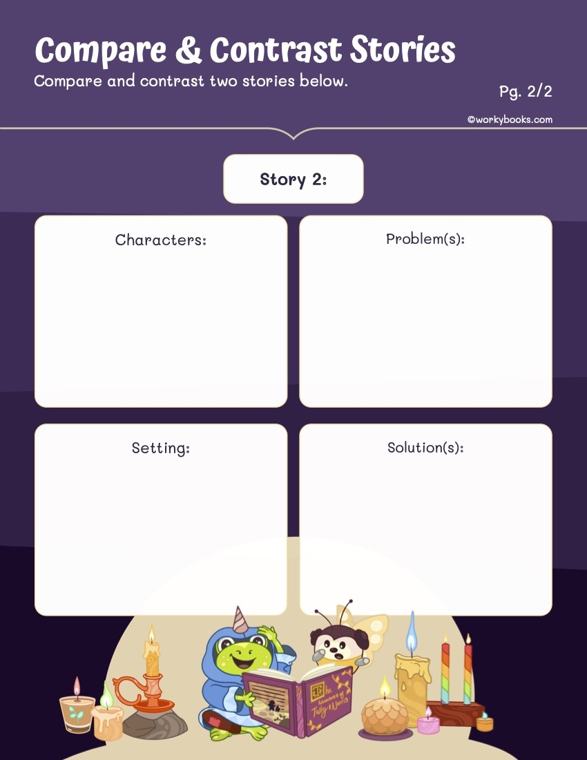2nd Grade Compare And Contrast Worksheets Workybooks