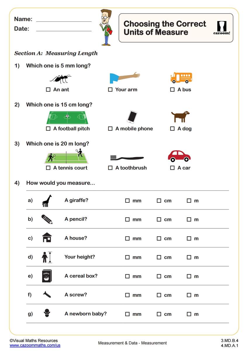 2nd Grade Measurement Data Worksheets PDF Printable Worksheets Cazoom Math Measuring Length 2nd Grade Math Digital Mini Lesson 2 MD A 1 MagiCore