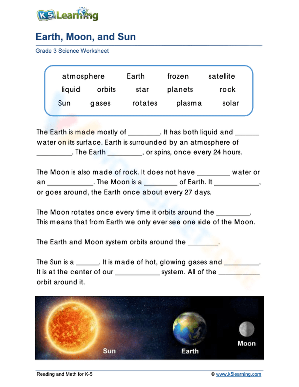 3rd Grade Solar System Worksheets 3rd Grade Solar System Worksheets
