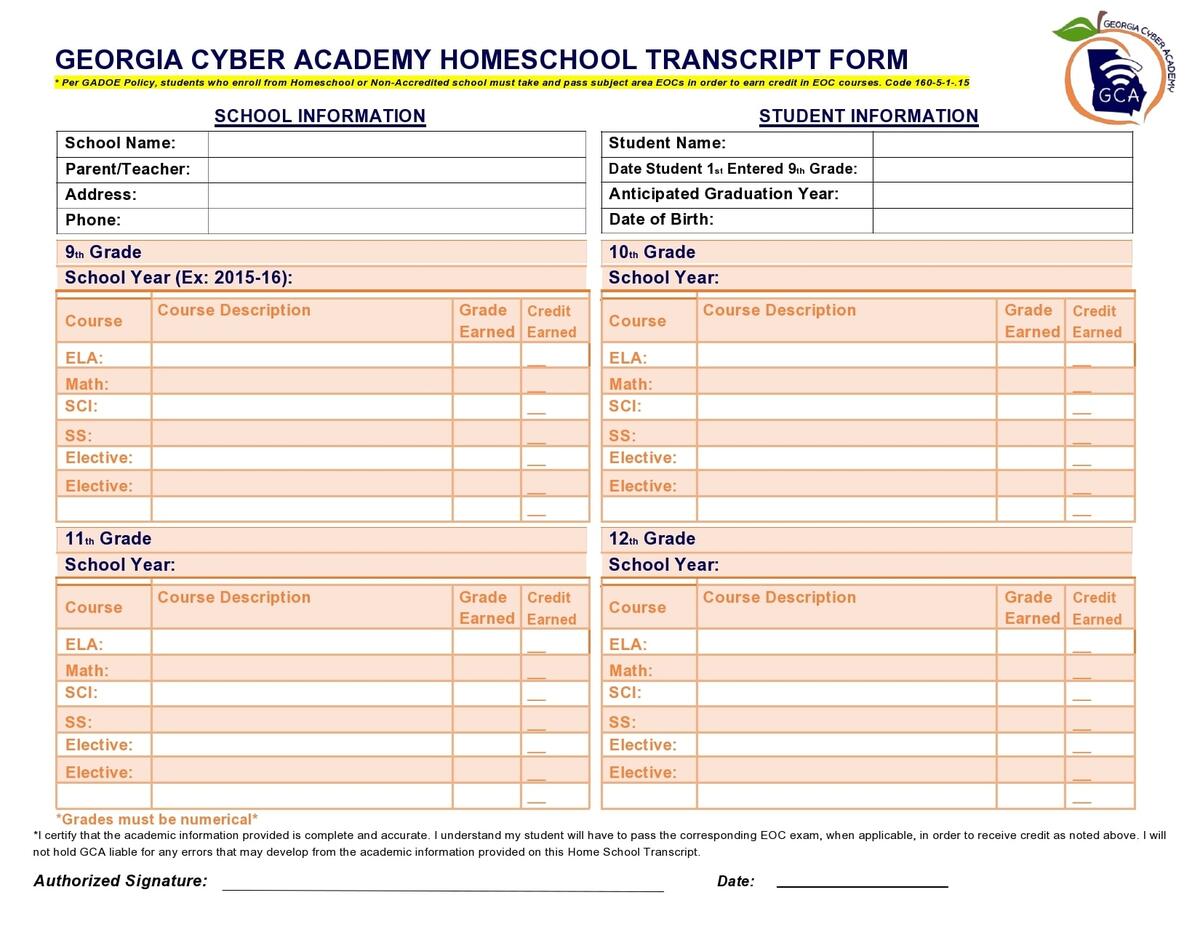 40 Editable Homeschool Report Card Templates