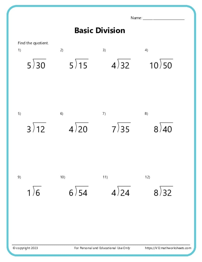 4th Grade Math Worksheets 4th Grade Math Worksheets