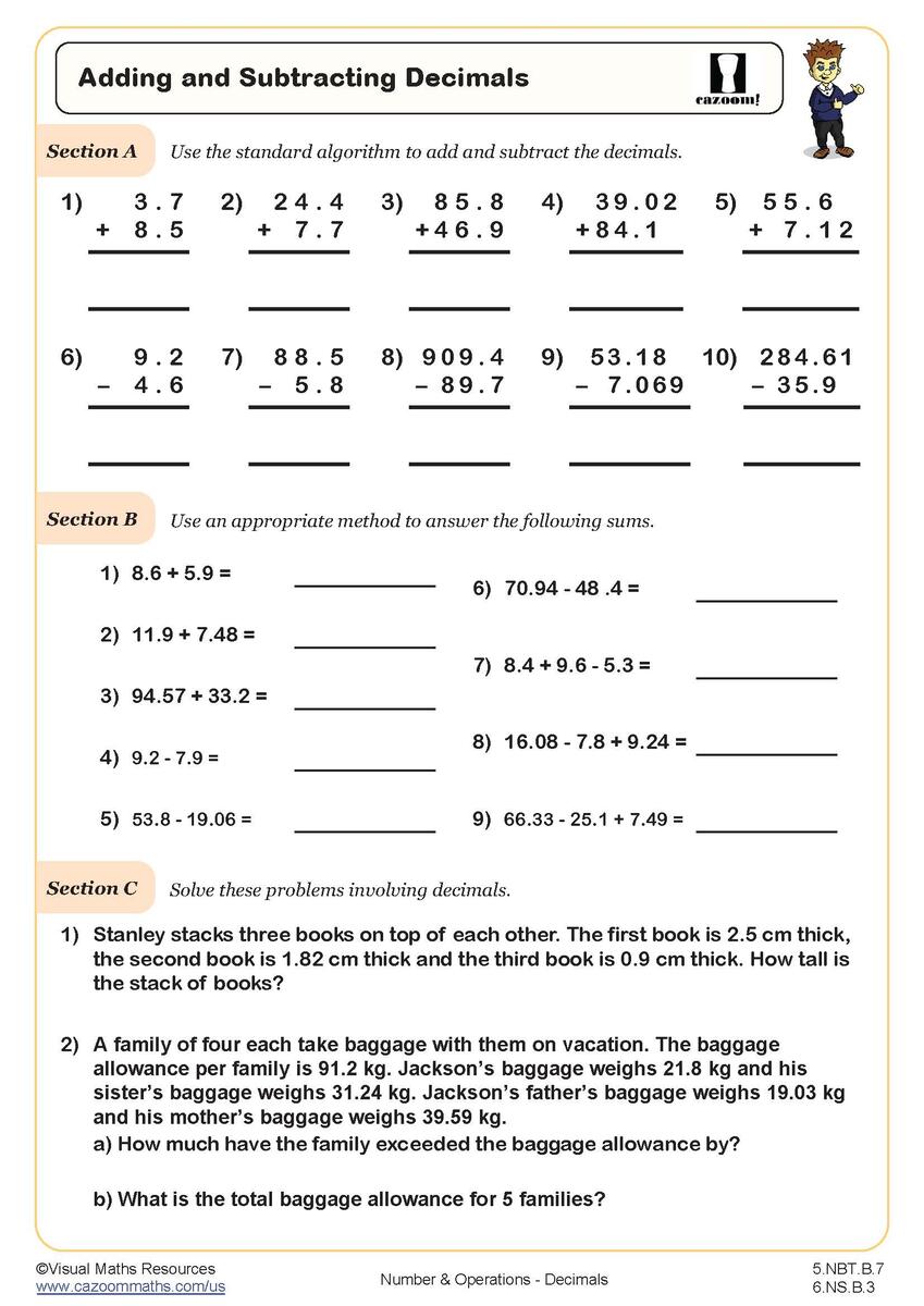 5th Grade Math Worksheets PDF Printable PDF Worksheets Cazoom Math Free Printable Multiplication Worksheet For Fifth Grade