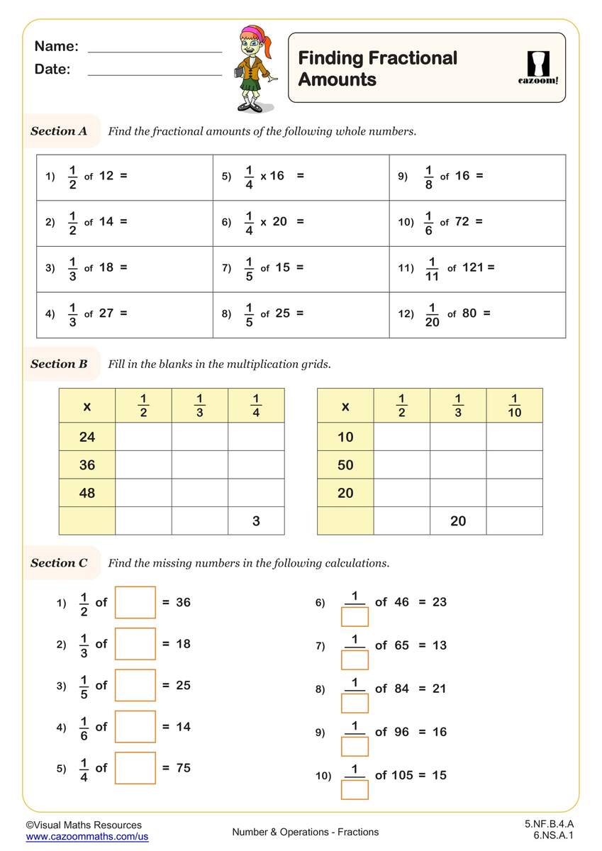 6 NS A 1 Worksheets Printable 6th Grade Math Worksheets Cazoom Math 6 NS A 1 Worksheets Printable 6th Grade Math Worksheets Cazoom Math