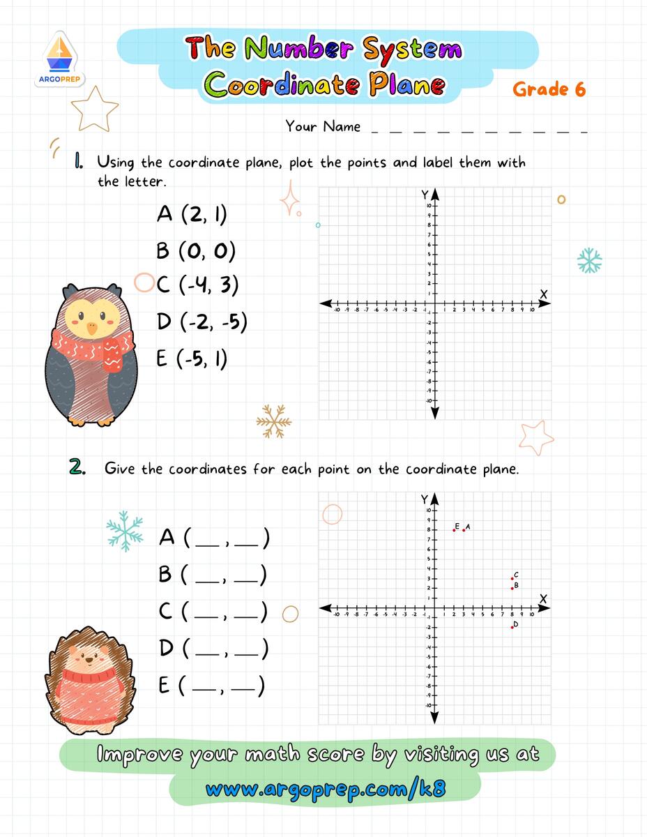 6th Grade Dot Plots Coordinate Planes Worksheets For Free ArgoPrep 6th Grade Dot Plots Coordinate Planes Worksheets For Free ArgoPrep