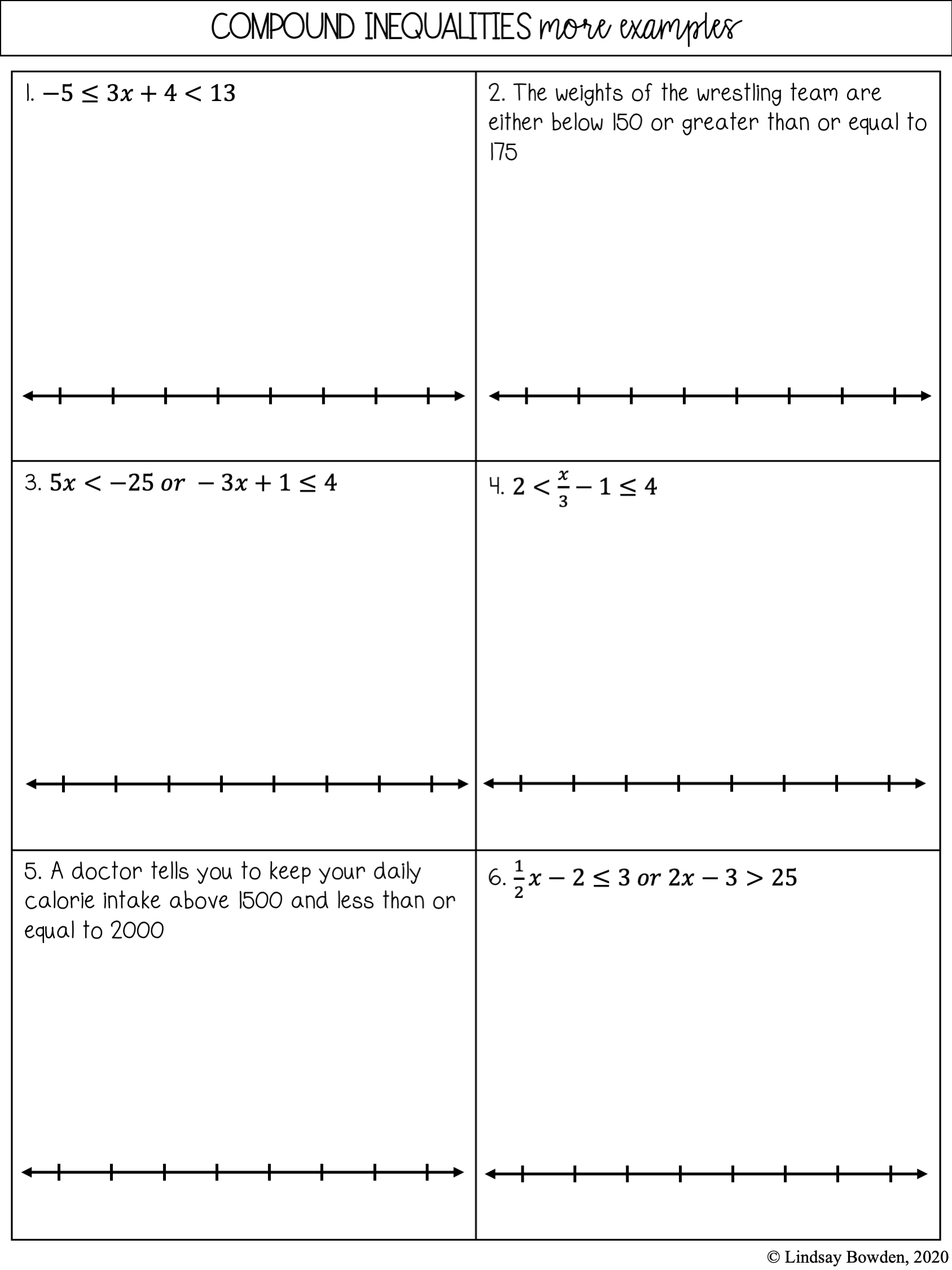 7 Compound Inequalities Worksheet For Making Math Simple And Fun Worksheets Library 7 Compound Inequalities Worksheet For Making Math Simple And Fun Worksheets Library