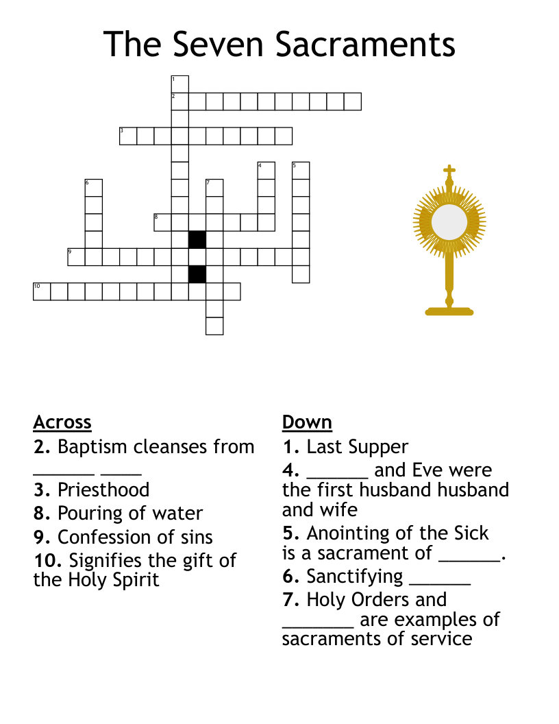 7 Sacraments Word Search WordMint 7 Sacraments Word Search WordMint