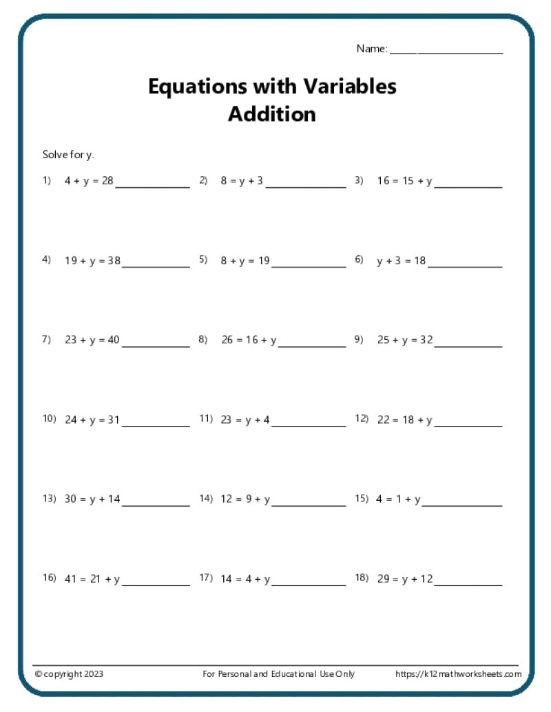 8th Grade Math Workhsheets Free Printable Eighth Grade Math Practice Worksheet