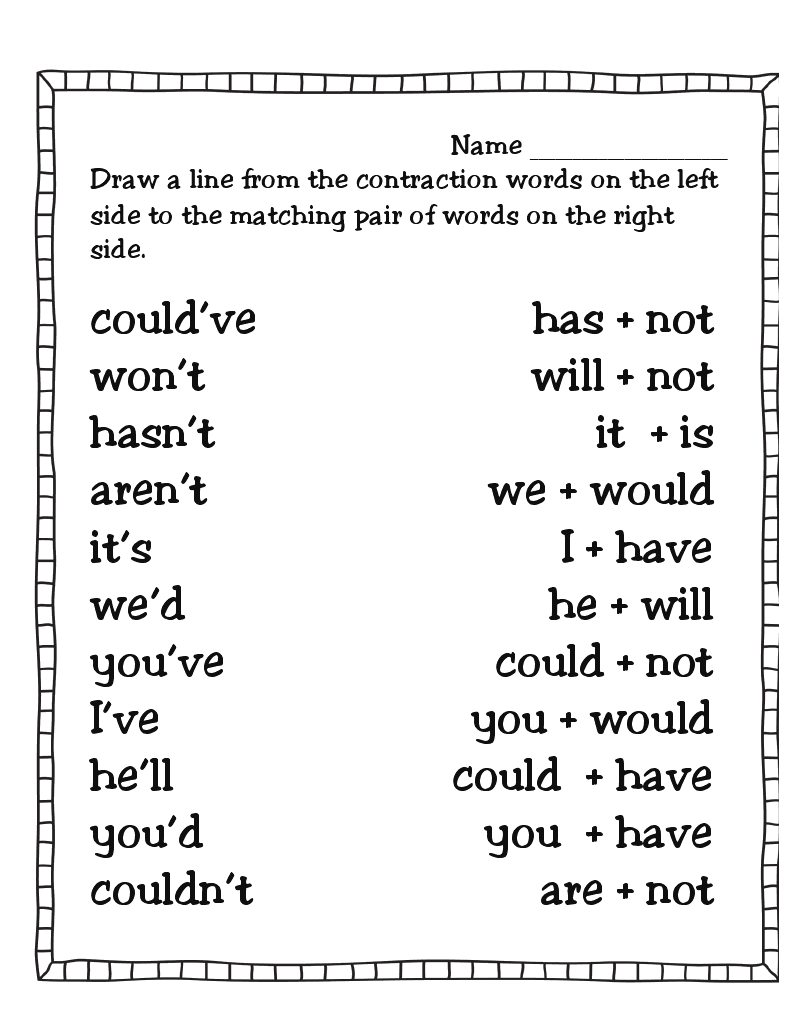 9 Contractions Ideas Contraction Worksheet Teaching 2nd Grade Reading 9 Contractions Ideas Contraction Worksheet Teaching 2nd Grade Reading