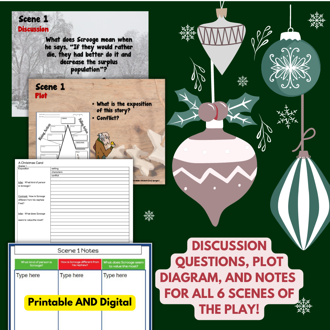 A Christmas Carol Activities Worksheets For The Play Version Printable Digital Made By Teachers A Christmas Carol ESL Worksheet By Yppos59