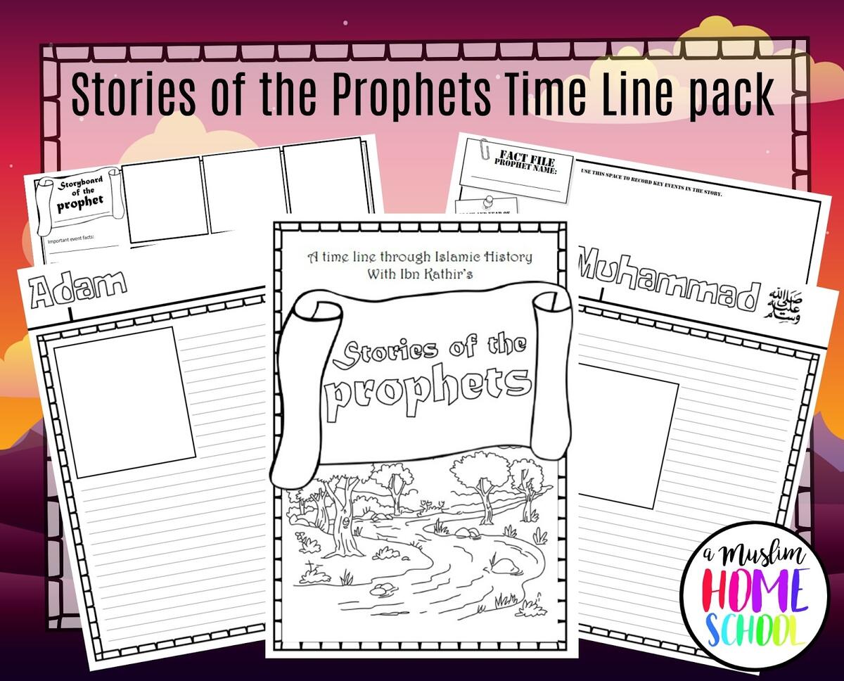 A Muslim Homeschool Stories Of The Prophets Time Line Printable