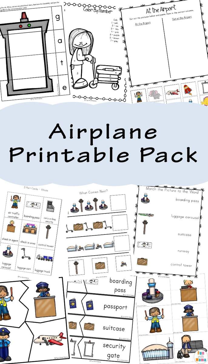 Airplane For Kids Fun With Mama How We Fly Paper Airplane Printable Pack Free Homeschool Deals