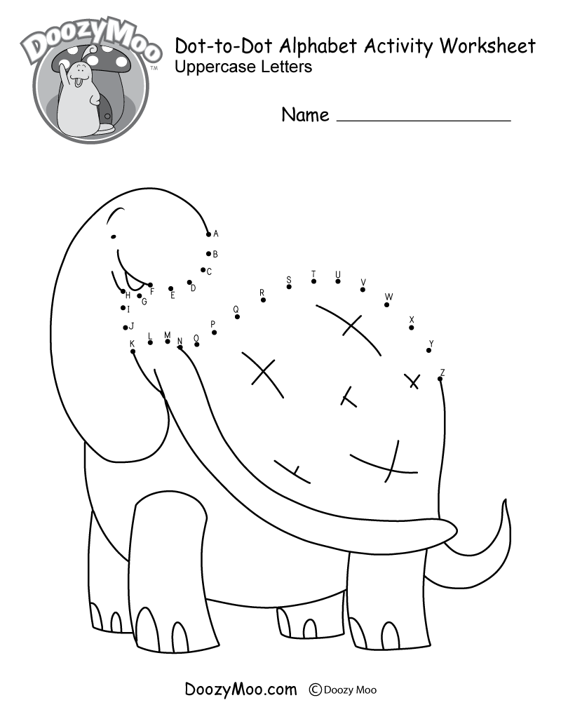 Alphabet Connect The Dots Worksheets Free Printables Doozy Moo Alphabet Connect The Dots Worksheets Free Printables Doozy Moo