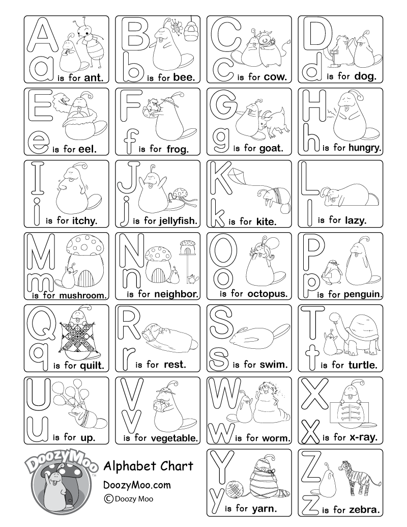 Alphabet Worksheets Free Printables Doozy Moo Alphabet Worksheets Free Printable A Z Alphabet Practice