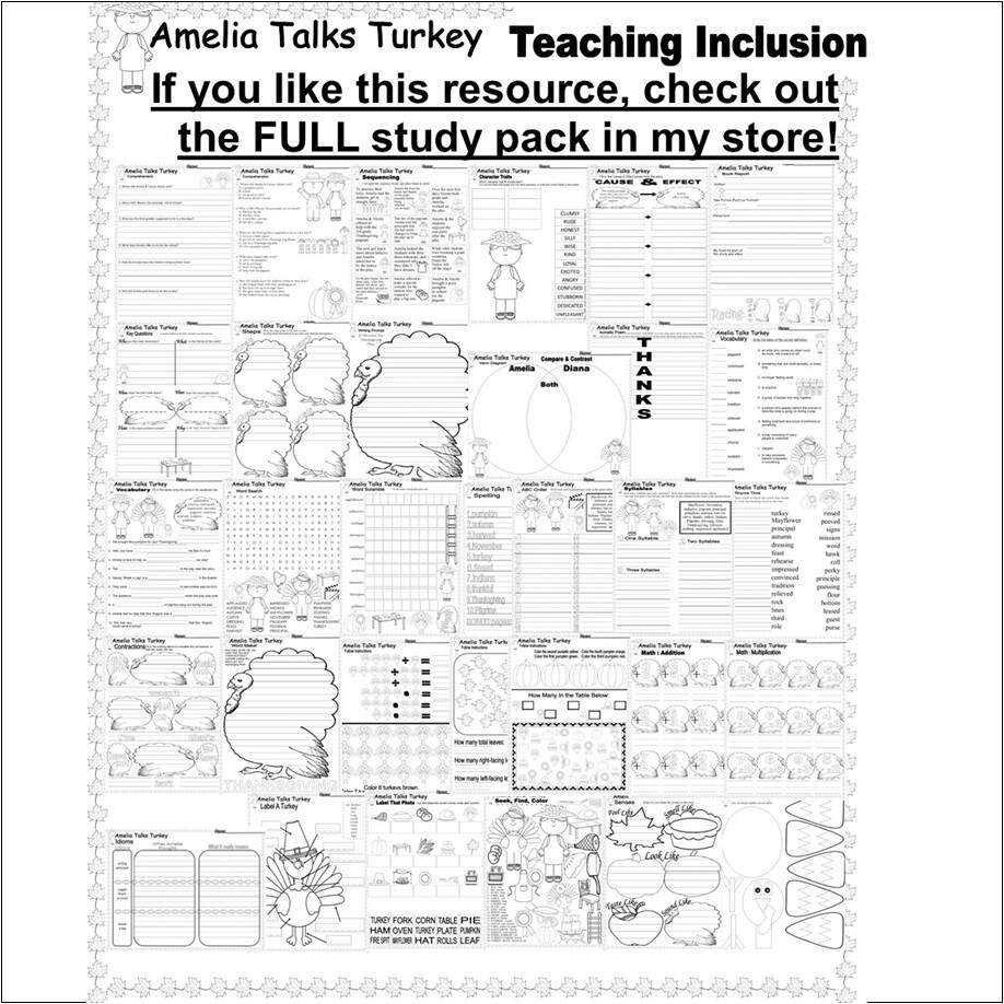 Amelia Bedelia Talks Turkey Thanksgiving Idioms Worksheets SLP Speech Therapy Made By Teachers Amelia Bedelia Talks Turkey Thanksgiving Idioms Worksheets SLP Speech Therapy Made By Teachers