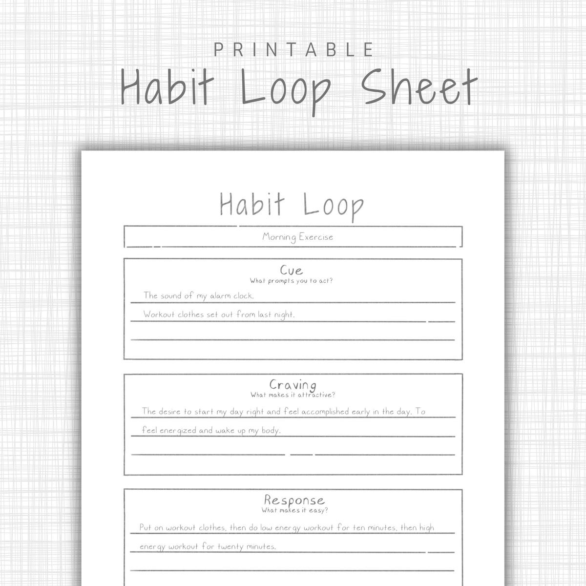 Atomic Habits Worksheet Minimalist Habit Loop Template Behavior Change Printable Self Improvement Self Change Habit Planner Workbook Etsy Atomic Habits Worksheet Minimalist Habit Loop Template Behavior Change Printable Self Improvement Self Change Habit Planner Workbook Etsy