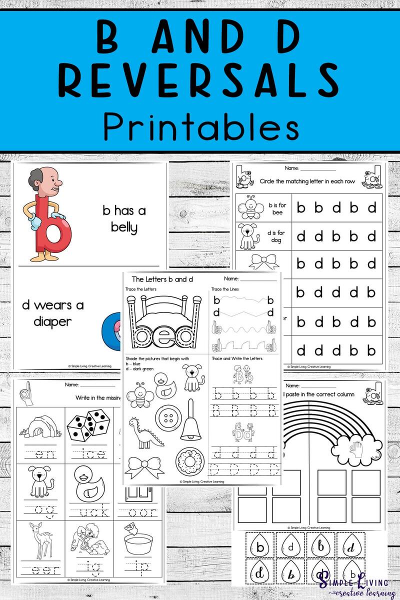 B And D Reversal Printables Simple Living Creative Learning Letter B And D Reversal Printables Simple Living Creative Learning