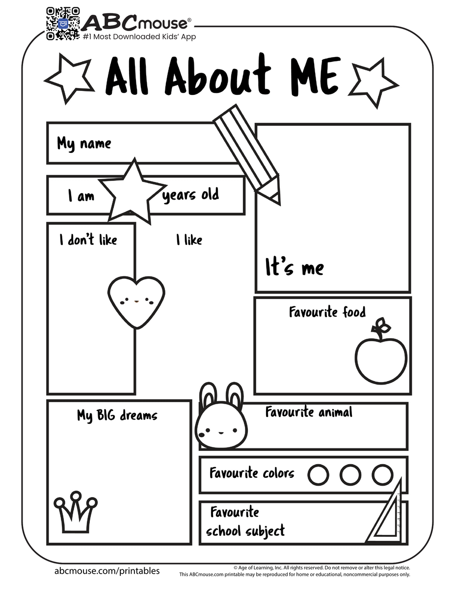Back To School Worksheets For Kids ABCmouse Free Editable Kindergarten Worksheets Canva