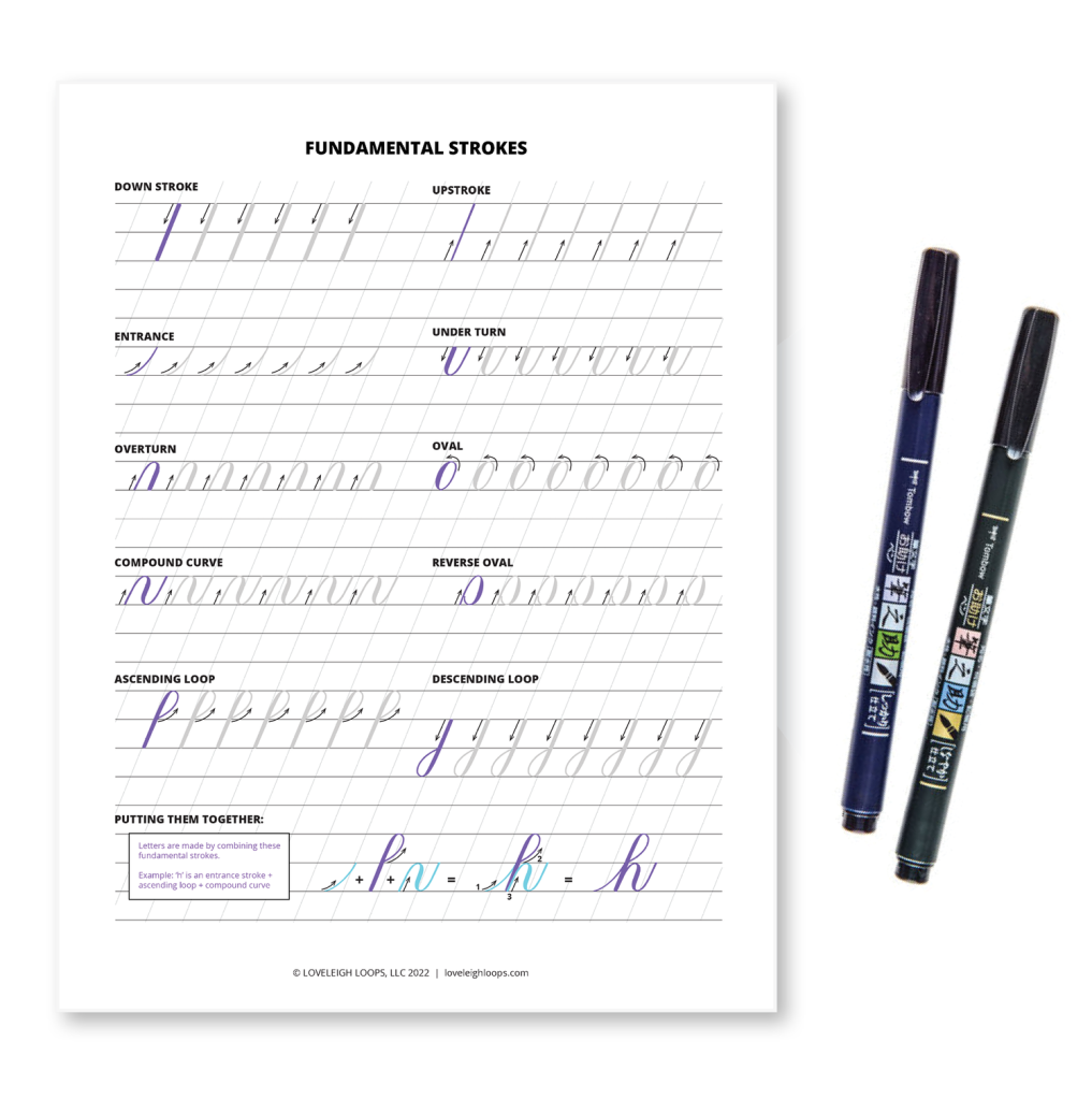 Beginner Printable Calligraphy Practice Sheets Printable Party Favors