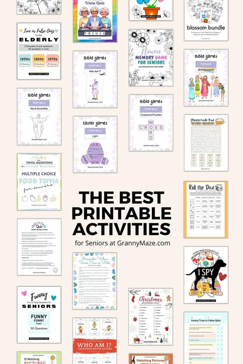 Printable Senior Puzzles Seasoned Times