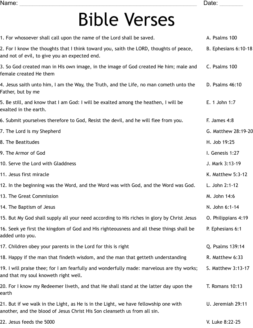 Bible Verses Worksheet WordMint Bible Study Printable For Children Kids Elementary School Youth SOAP Method Digital Christian Youth Worksheet Activity Sunday School Etsy