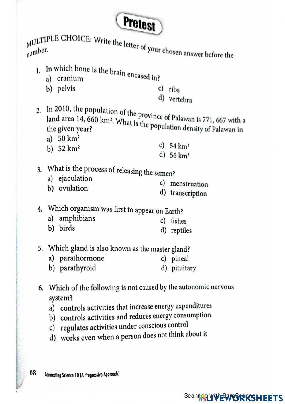 Biology Grade 10 Worksheet Worksheets Library Printable 10th Grade Cell Organelles Worksheets