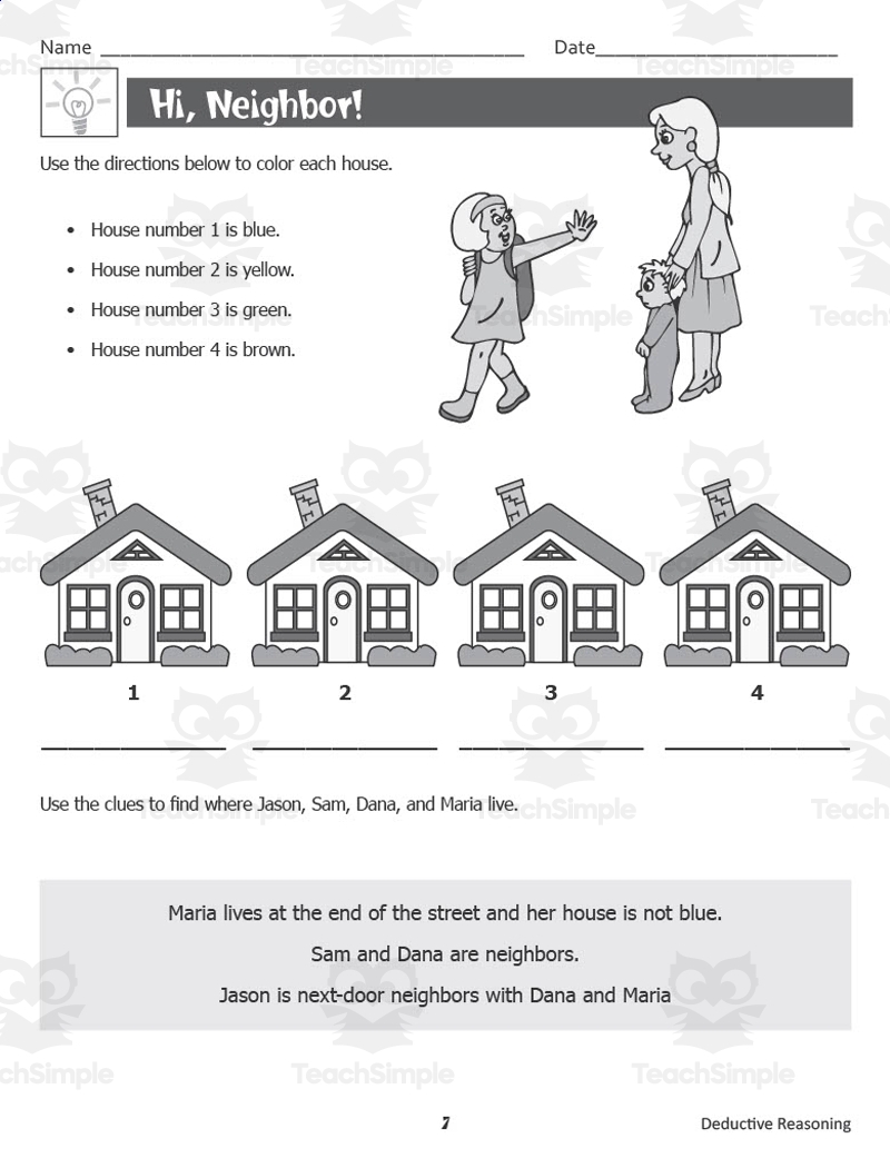Brainy Acts Of Deductive Reasoning Logic Activities By Teach Simple Quiz Worksheet Deductive Reasoning Study