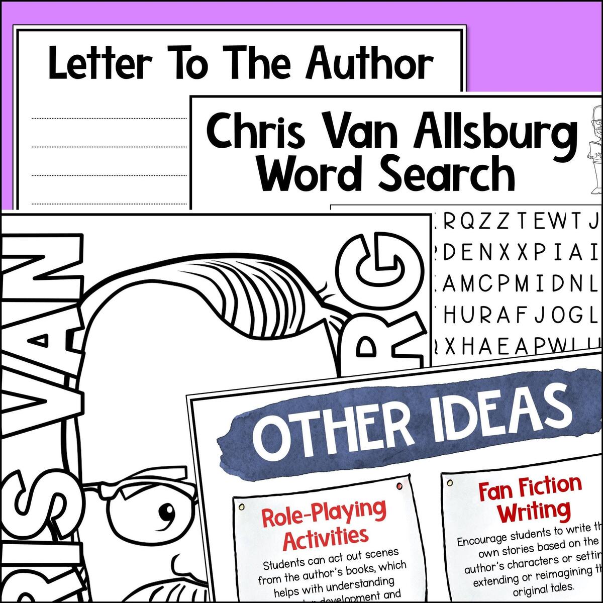 Chris Van Allsburg Author Study Polar Express Jumanji PDF Download Etsy Chris Van Allsburg Author Study Polar Express Jumanji PDF Download Etsy