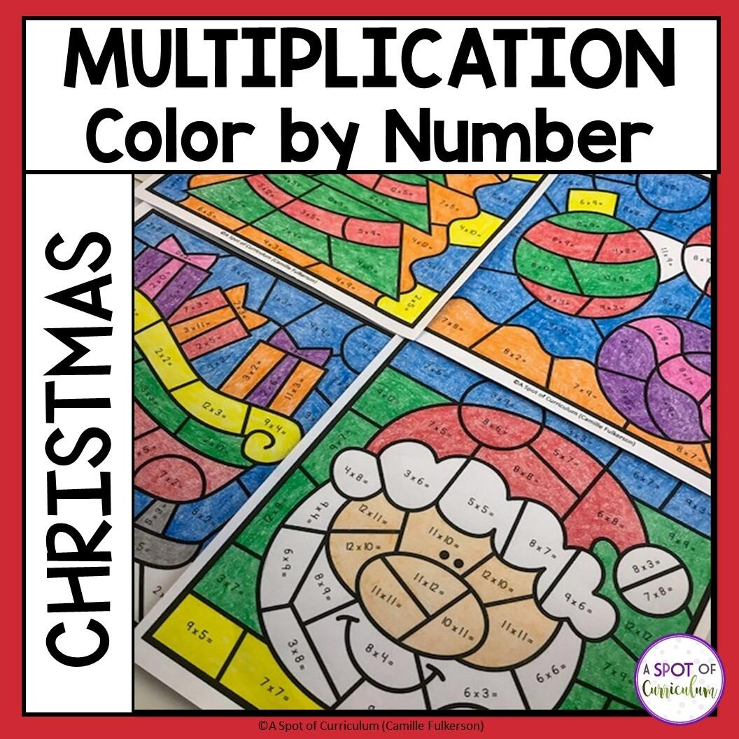 Christmas Math Coloring Sheets Multiplication Color By Number Made By Teachers Christmas Math Coloring Sheets Multiplication Color By Number Made By Teachers
