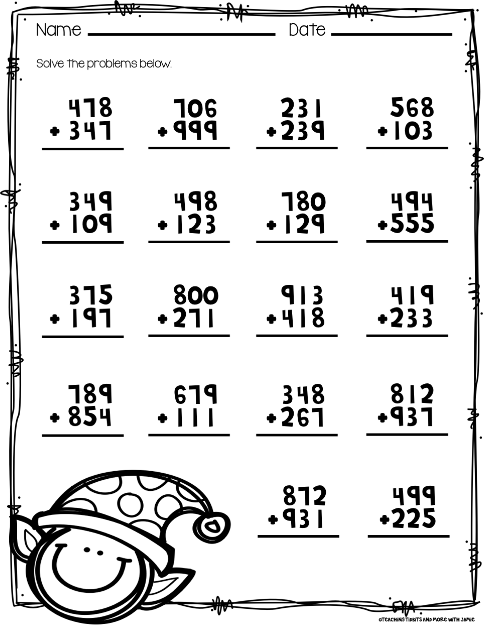 Christmas Math Printables Worksheets Library Christmas Math Printables Worksheets Library