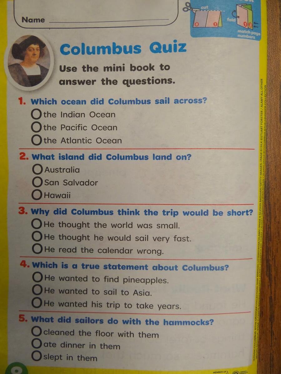 Christopher Columbus Activities Patties Classroom