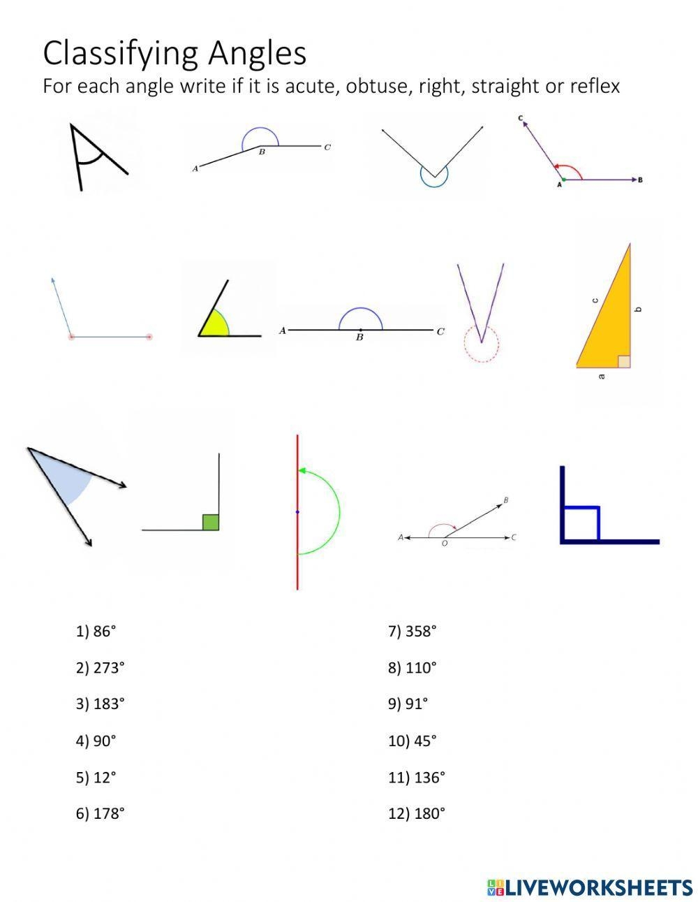 Classifying Angles Pyoung Worksheets Library Classifying Angles Pyoung Worksheets Library