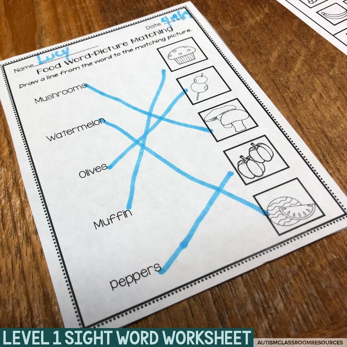 Classroom Tools You Need Leveled Functional Reading Worksheets Autism Classroom Resources